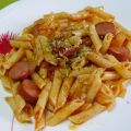 Macarrones con frankfurt