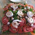 Ensalada con queso de cabra  a la plancha