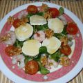 ENSALADA DE CANONIGOS CON QUESO DE CABRA