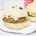 Hamburguesa de setas confitadas con brie