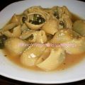 Sopa de navidad rellena de espinacas y tofu