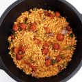 Migas con chorizo