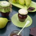 Mermelada de pera y chocolate negro
