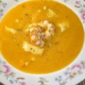 Crema de Pescado con Gambas