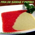 SOPA FRÍA DE SANDÍA Y PEPINO