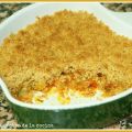 Crumble de pisto con chorizo