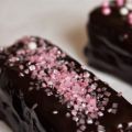 Barritas de brownie con cobertura de chocolate