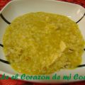 . Arroz caldoso de pollo