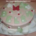 TARTA FONDANT PARA MI HERMANA