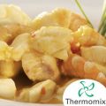 Dados de rape en salsa americana para Thermomix