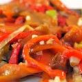 Pimientos rojos asados al ajo