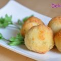Arancini de gambas / Crostini de ricotta y[...]