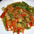 Salteado de verduras con tofu