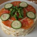 TARTA FRIA DE ENSALADILLA Y TORTITAS DE MAÍZ
