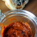 Batbout de harissa con hummus