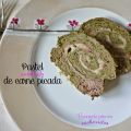 Pastel {enrollado} de carne picada