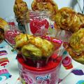 RECETA DE PIRULETAS DE HOJALDRE, JAMÓN Y QUESO
