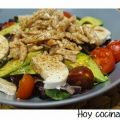 ENSALADA DE QUESO DE CABRA Y POLLO