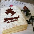 PASTEL DE SANT JORDI (BIZCOCHO GENOVESA Y[...]