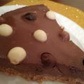 TARTA DE CUAJADA CON CHOCOLATE NEGRO