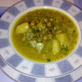 Garbanzos con bacalao y alcachofas