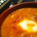 Sopa Castellana con huevo escalfado