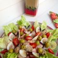 Ensalada de tibia de frutos de mar.
