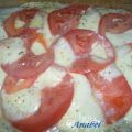 TARTA DE ALBAHACA CON TOMATE Y MOZARELLA