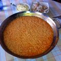 Arròs a Banda de sepia y gambas.