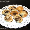 ESPIRALES DE HOJALDRE Y CHOCOLATE