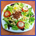 Ensalada de pollo y bacon
