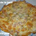 PIZZA DE JAMÓN Y 3 QUESOS