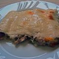 Canelones de verduras y bacon