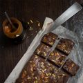 Brownie de chocolate y dulce de leche