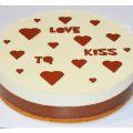 Tarta Blanco y Negro San Valentín