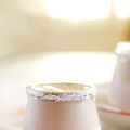 Mousse de yogur de fresas