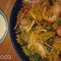 Fideos con alcachofas, atún y cigalas
