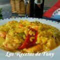 ARROZ MELOSO CON  JIBIA Y LANGOSTINOS