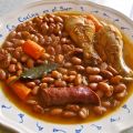 ALUBIAS PINTAS CON CHORIZO Y JAMONCITOS DE POLLO
