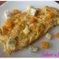 Tortilla ovalada a los tres quesos