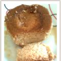 Flan de turrón