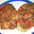 Calabacines rellenos de verduras