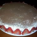 Tarta de Guinness, chocolate y fresas