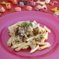 Macarrones con hongos y provenzal