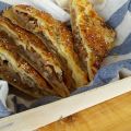 Postre: Empanada de hojaldre con manzana y[...]