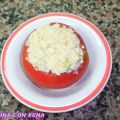 Tomates rellenos y  huevos rellenos...