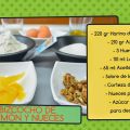 Bizcocho de limón y nueces