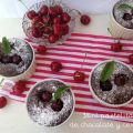 Mini pastelitos de chocolate y cerezas