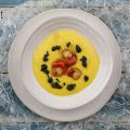 Crema de calabaza con queso Camembert, vieiras[...]
