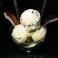 Helado de coco y pasas